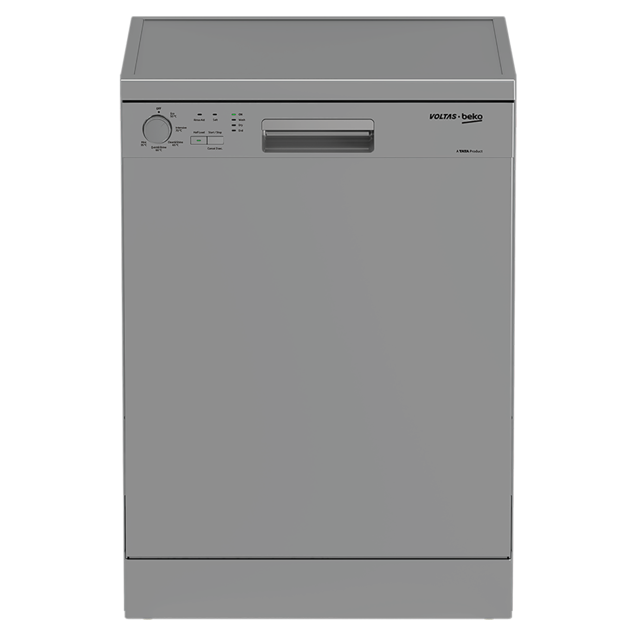 VOLTAS - 14-PS-Full-Size-Dishwasher-Silver-DF14S3