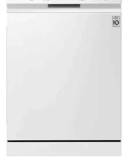 LG - DFB424FW Free Standing 14 Place Settings Intensive Kadhai Cleaning| No Pre-rinse Required Dishwasher