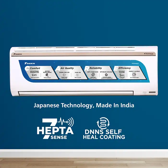 1 Ton 3 Star Inverter Daikin Split AC FTHT35UV16W-b