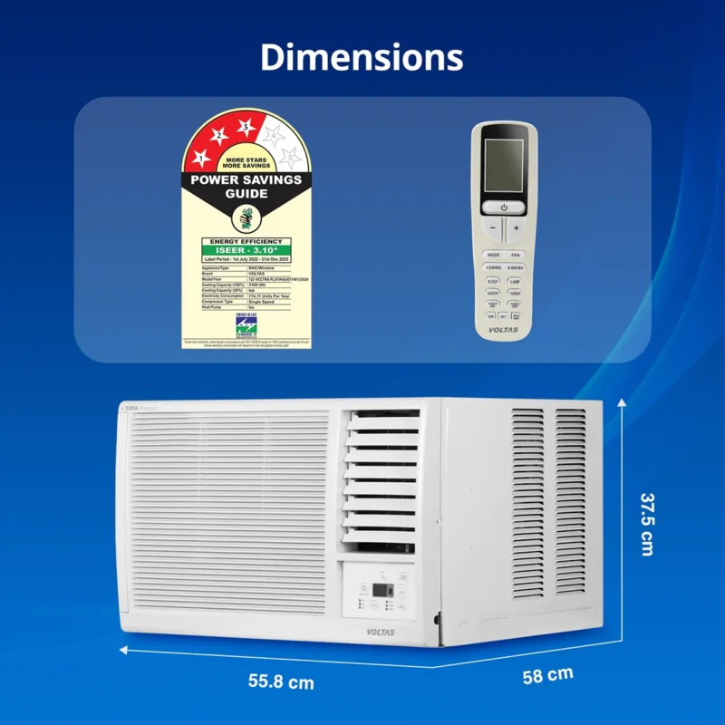 VOLTAS WINDOW AC 1.0TR WAC 123 VECTRA PLATINA -B