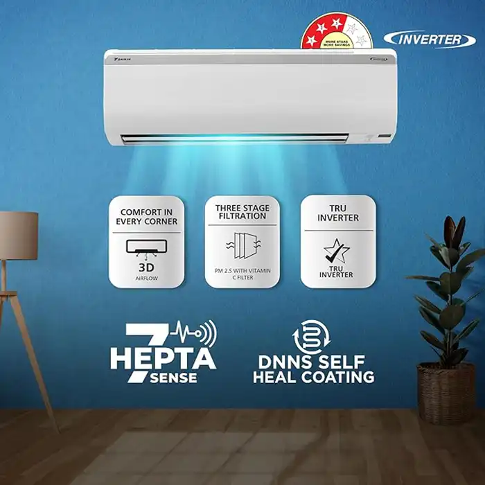 Daikin Split AC 1 Ton 3 Star Inverter FTKL35UV16W3-b