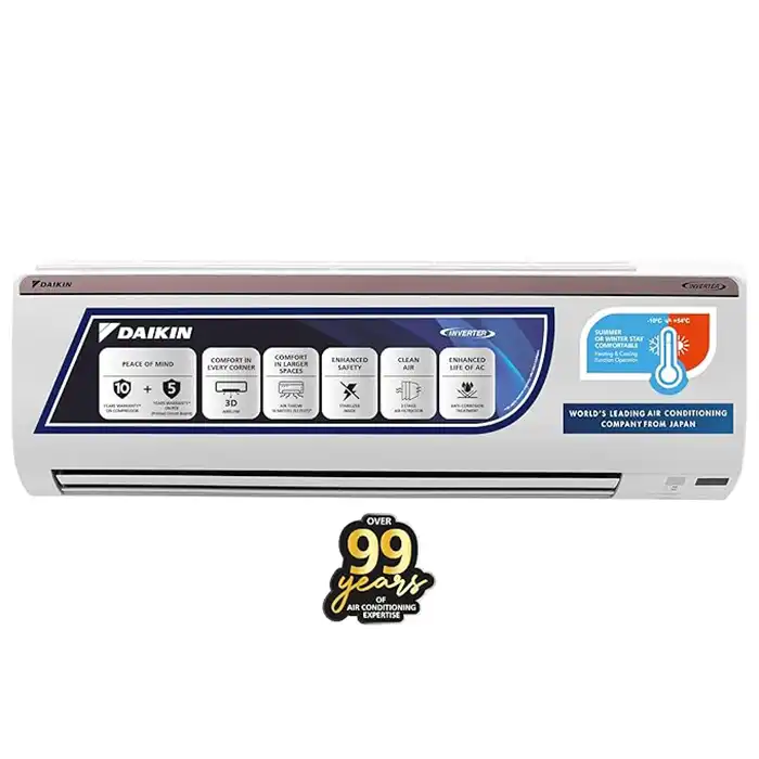 Daikin Split AC 1.8 Ton 3 Star Hot & Cold Inverter FTHT60UV16U-a