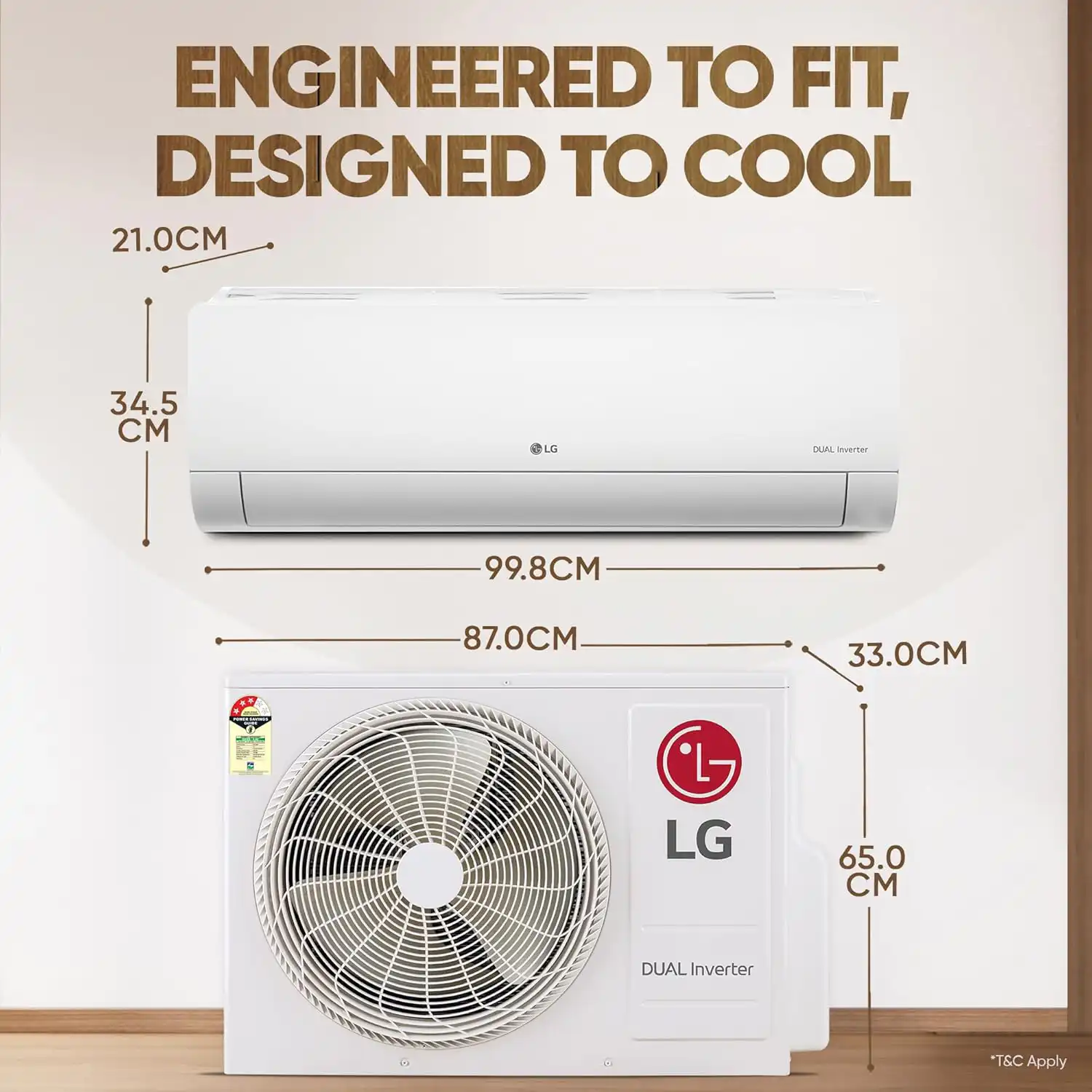 LG 3 Star (1.5) Split AC US-H24VNXE.ANLG IDU -b
