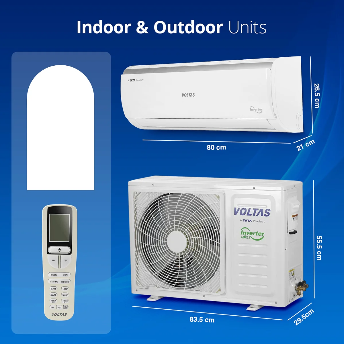VOLTAS SPLIT AC 1.0TR SAC 125V VECTRA ELITE 1-b