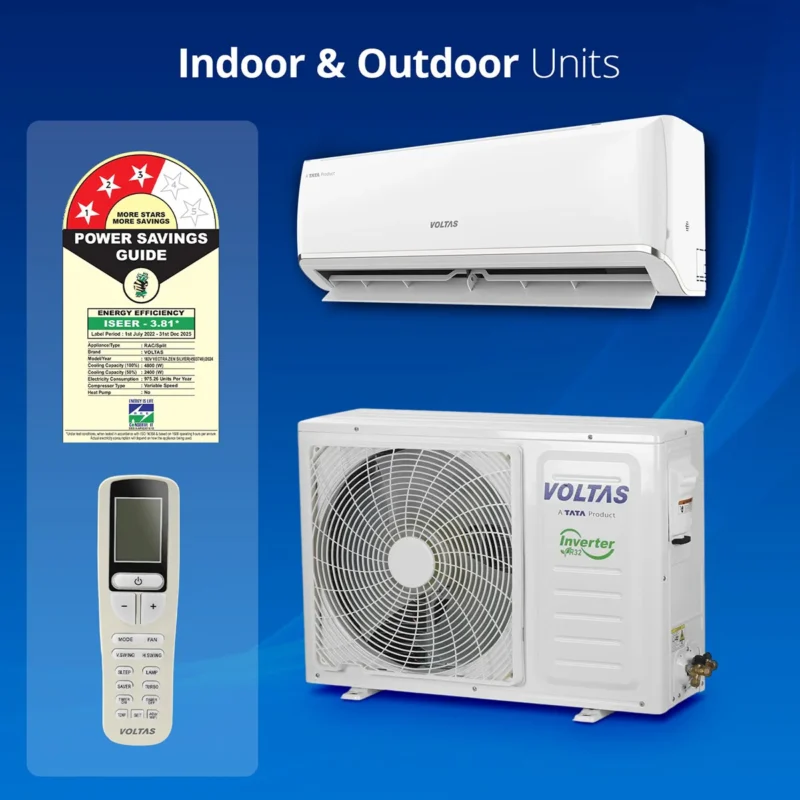 VOLTAS SPLIT INVERTER AC 1.5TR SAC 183V VECTRA ZEN SILVER-B