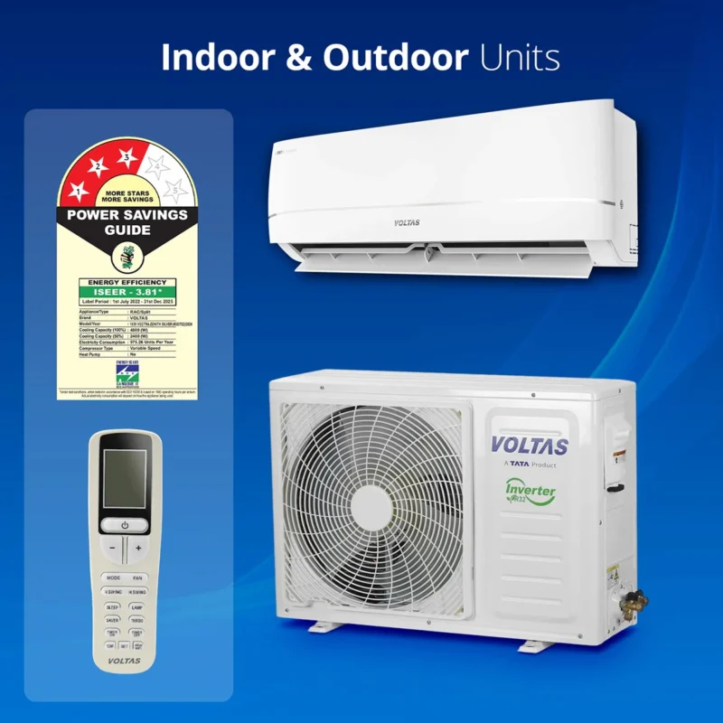 VOLTAS SPLIT INVERTER AC 1.5TR SAC 183V VECTRA ZENITH SILVER-B