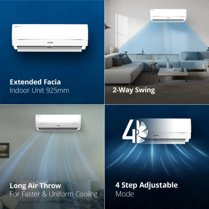 VOLTAS SPLIT INVERTER AC 1.5TR SAC 183V VECTRA ZENITH SILVER-D