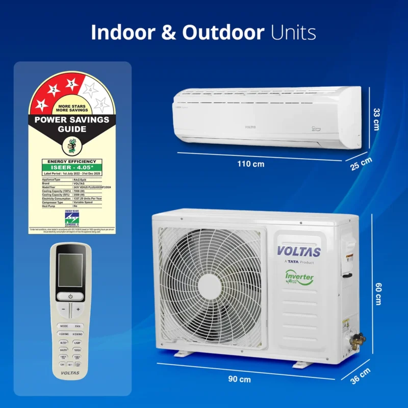 VOLTAS SPLIT INVERTER AC 2.0TR SAC 243V VENUS PLUS-b