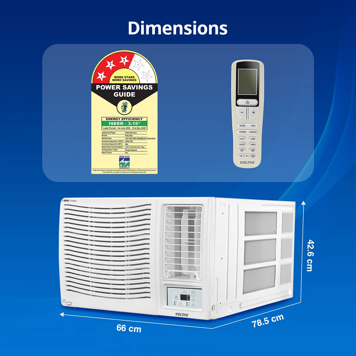 Voltas ac Star- 183 Vectra Prism b