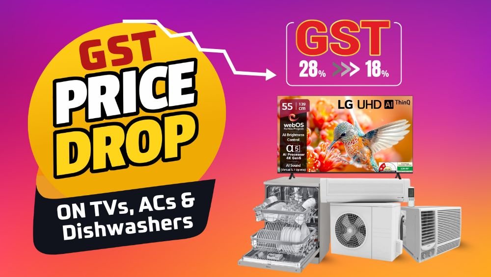 Big Festive Savings 2025 GST Cuts Make TVs, ACs & More Affordable