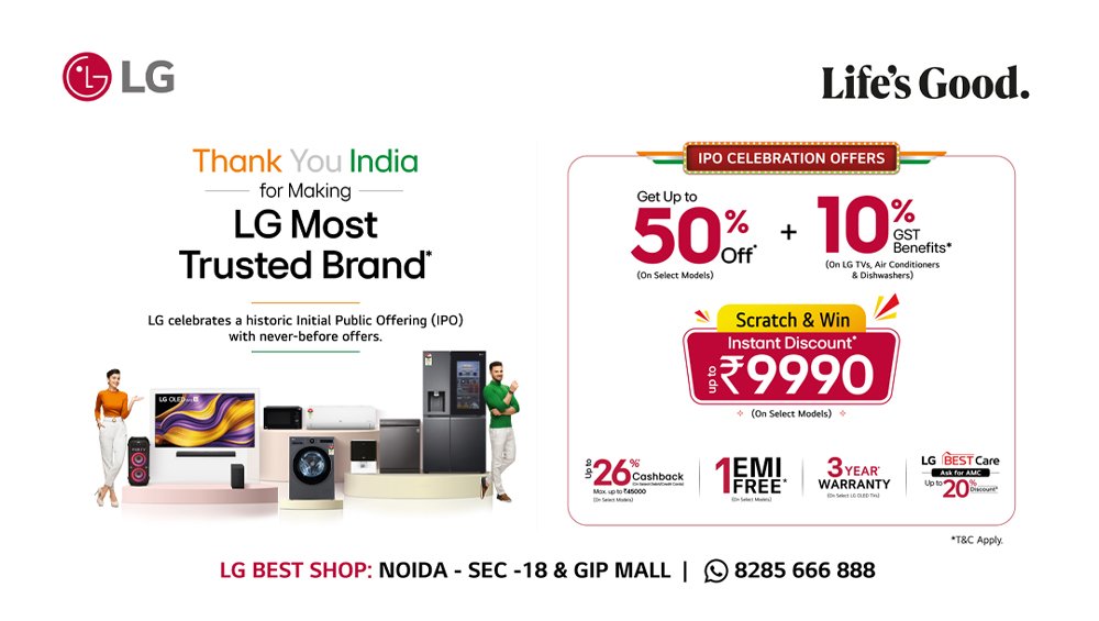 LG Republic Day Offer in Noida