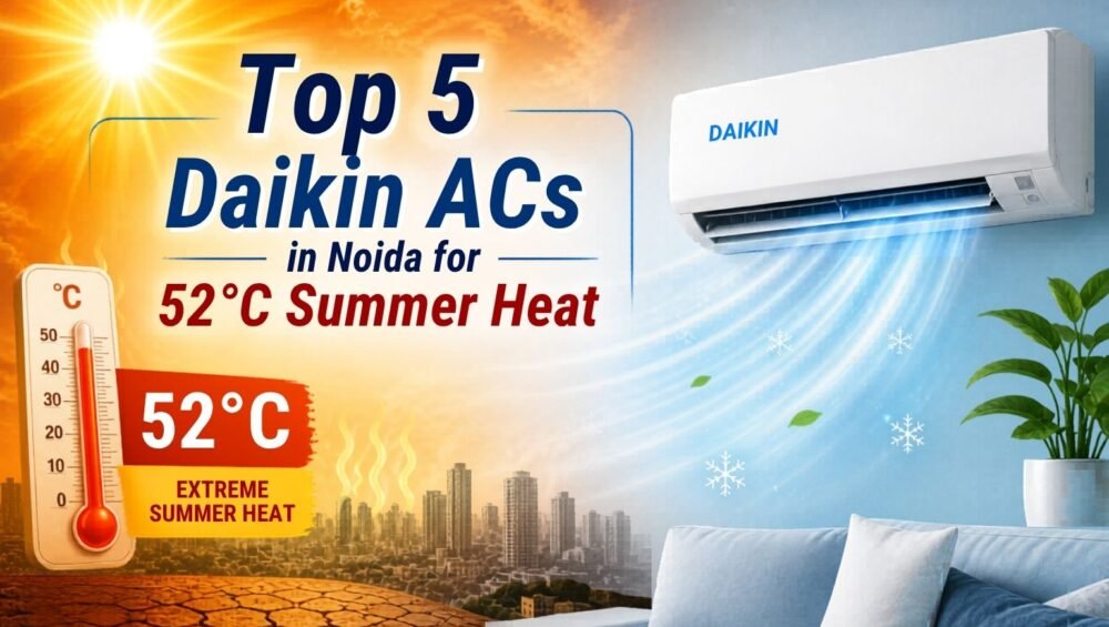 Top 5 Daikin ACs in Noida for 52°C Summer Heat