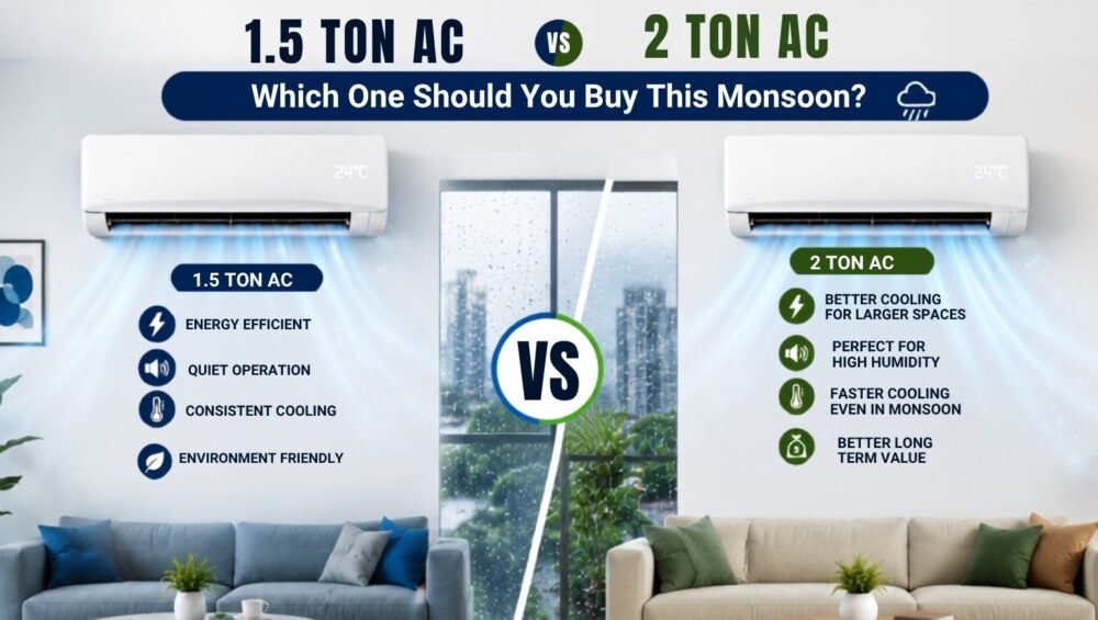 1.5 Ton vs 2 Ton AC for Noida Homes What Should You Buy This Monsoon